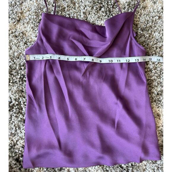 Ramy Brooks Abigail Purple Cowl Neck
Satin Tank Top Cami NWT-FLAWED size Small - Picture 6 of 10